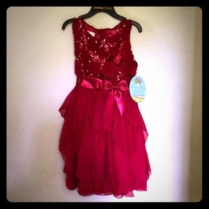 Girls Red Dress